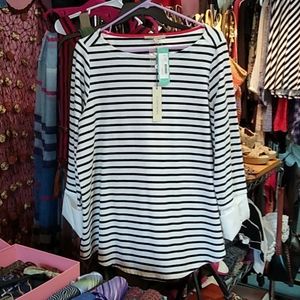 41 Hawthorn Boliver Woven Cuff Knit Top